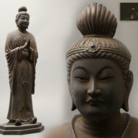 仏教美術 彫刻家 細谷而楽作 乾漆 仏陀 仏像