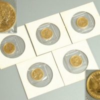 【FINE GOLD刻】カナダ エリザベス女王 メイプルリーフ 5ドル 金貨 1/10オンス 5枚セット