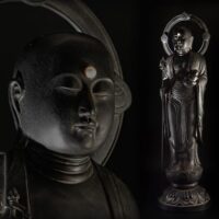 仏教美術 山本山雲作 古銅 水子地蔵菩薩立像