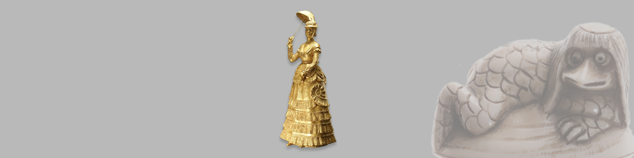 木彫、ブロンズ、象牙、珊瑚、根付　等イメージ