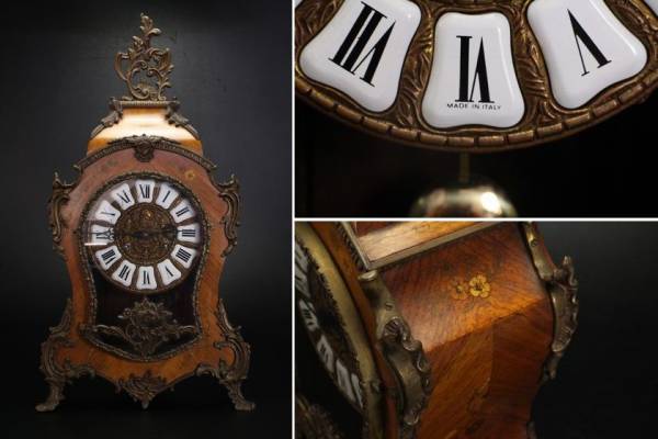 イタリア製　ドイツFHS 装飾置時計 振り子