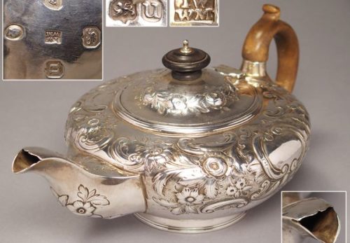 銀製ティーポット