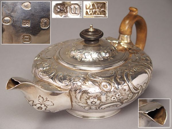 銀製ティーポット