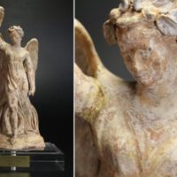 彫刻美術 テラコッタ ニケ女神像 BC3~1世紀 南イタリア