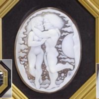彫刻美術 カルロ・パルラーティ カメオ 額装