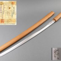 武具 江府住人信吉作 不動明王文彫 刀