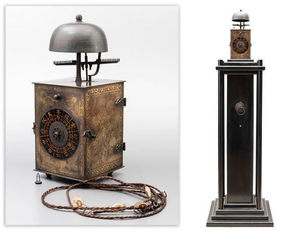 【時代の逸品 大名時計】一挺天符 和時計 錘・台座付属