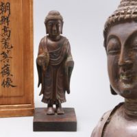 時代仏教彫刻美術 古銅製 朝鮮高麗菩薩像