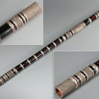 和楽器 銀金具 内朱塗 七穴 横笛