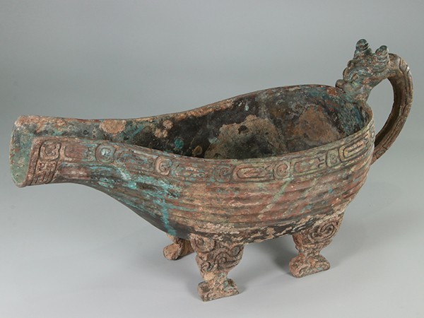 【山西省友好記念館所蔵品】中国美術 青銅器 荀侯い 水差 幅44cm