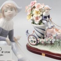 LLADRO リヤドロ No.1487「夢の旅たち」限定5000体 絶版 ロバ 少年 台座付属 現状品