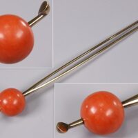 茶道具 関根悦子造 義山 平水指 合箱 / 茶室茶器茶碗建水差釜切子硝子工芸師・須田富雄ギヤマンガラス