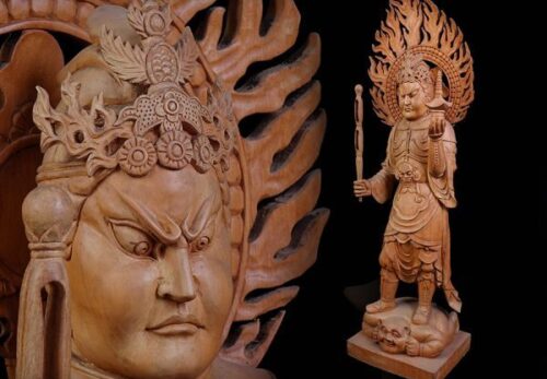 大作　高さ113.0cm　木彫 仏像