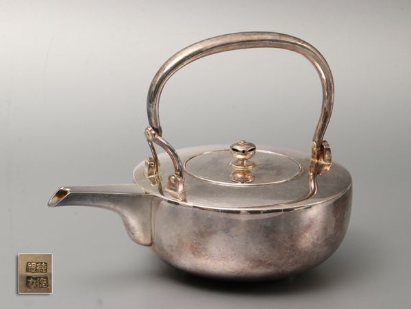 【純銀刻】徳力製 銚子 重量 425.5g