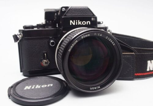 Nikon F2 ニコン フォトミック フィルム一眼カメラ・NIKKOR 85mm 1:1.4 単焦点レンズ 現状品